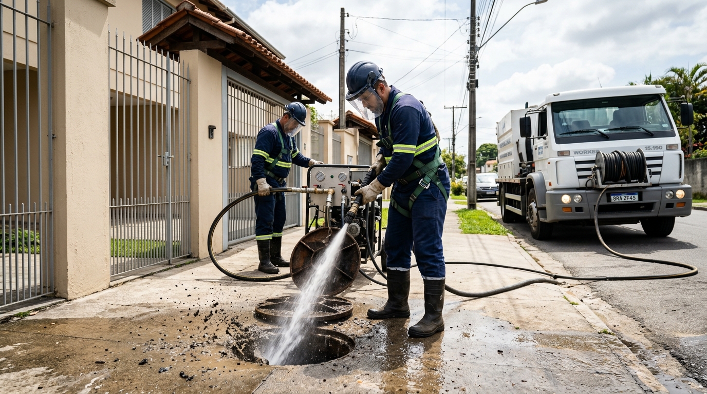 Hidrojateamento em Juiz de Fora-MG
