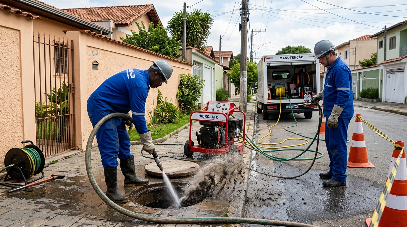 Hidrojateamento residencial em Juiz de Fora-MG