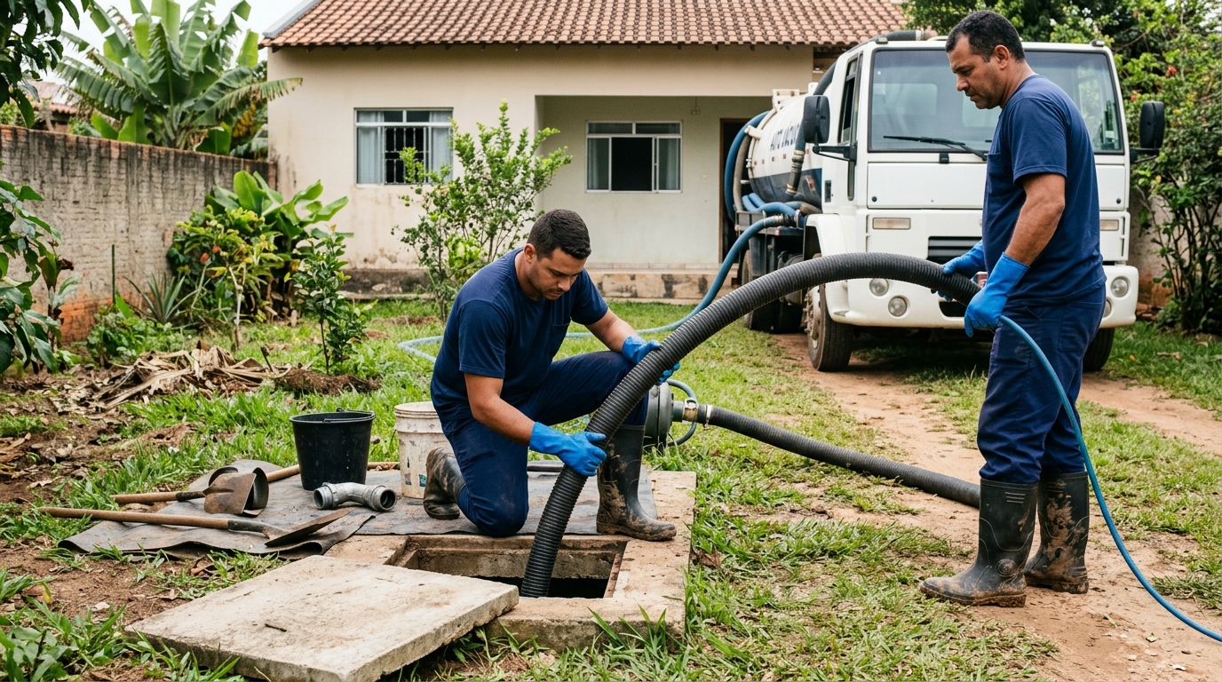 Esgotamento de fossa em Juiz de Fora-MG